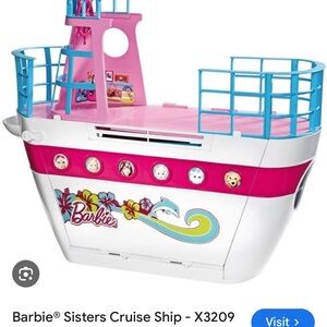 Barbie Cruise Ship - Pink, White, and Blue
